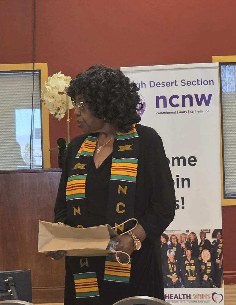 NCNW HDS member during an event recognition